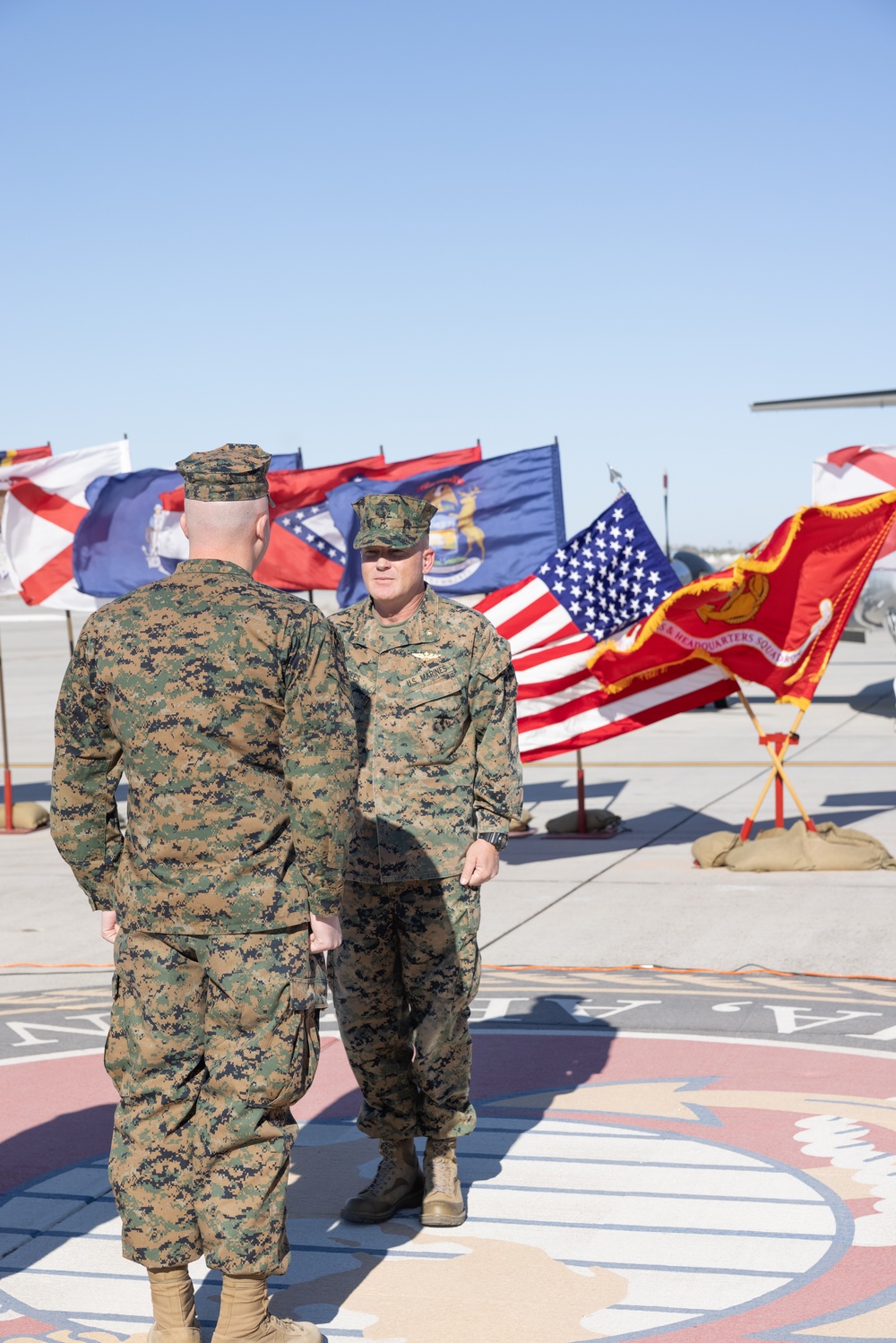 U.S. Marine Corps retirement ceremony