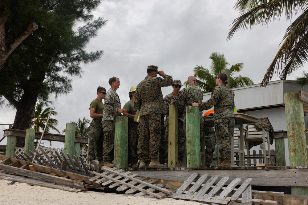 U.S. Marines with MWSS-272 undertake construction projects in the Bahamas