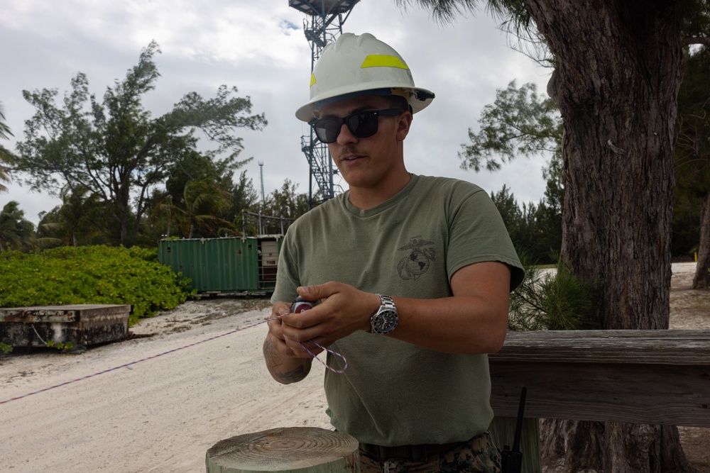 U.S. Marines with MWSS-272 undertake construction projects in the Bahamas