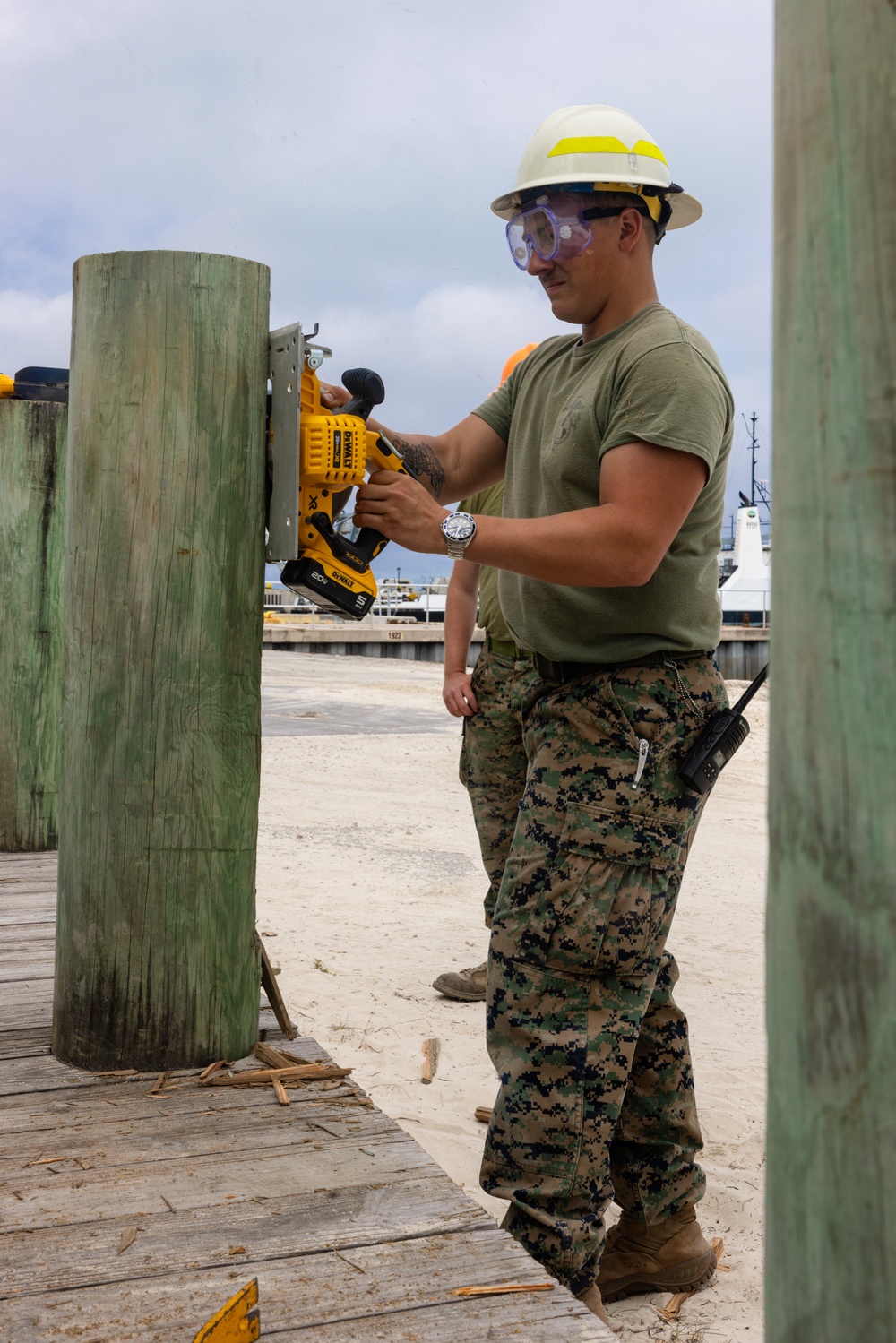 U.S. Marines with MWSS-272 undertake construction projects in the Bahamas