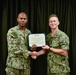 LT Clint McClanahan presents MU2 Micah Lewis with Navy and Marine Corps Achievement Medal