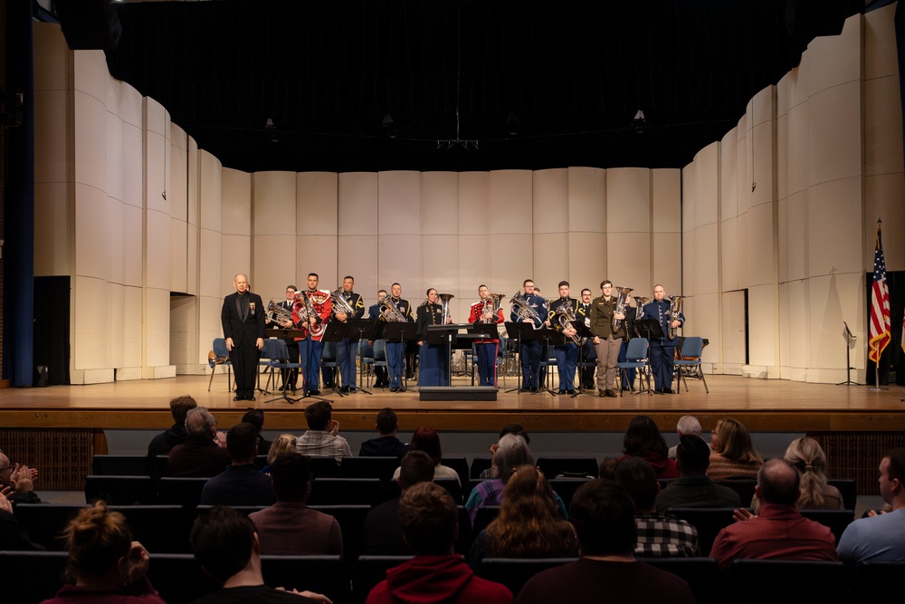 Dr. Brian Bowman conducts Interservice Euphonium Ensemble