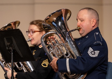 Dr. Brian Bowman conducts Interservice Euphonium Ensemble