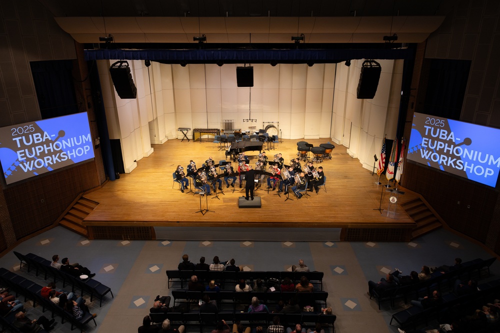 Dr. Brian Bowman conducts Interservice Euphonium Ensemble