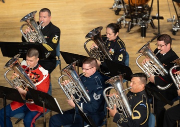 Dr. Brian Bowman conducts Interservice Euphonium Ensemble