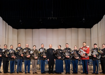 Dr. Brian Bowman conducts Interservice Euphonium Ensemble