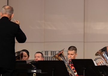 Dr. Brian Bowman conducts Interservice Euphonium Ensemble