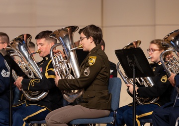 Dr. Brian Bowman conducts Interservice Euphonium Ensemble