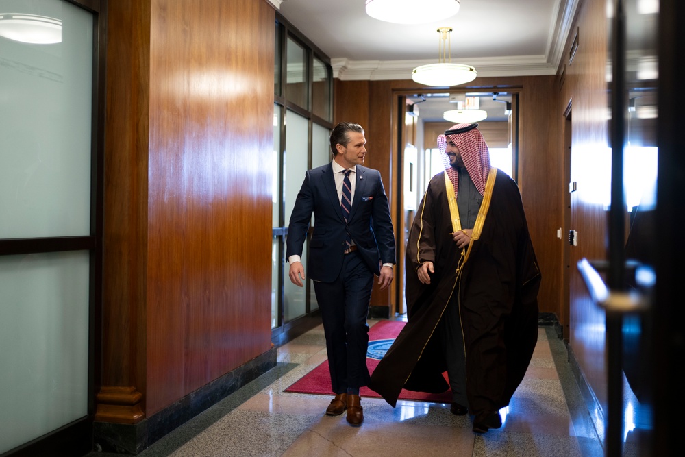 SD Hegseth Hosts Bilateral Exchange with Saudi Arabia MINDEF