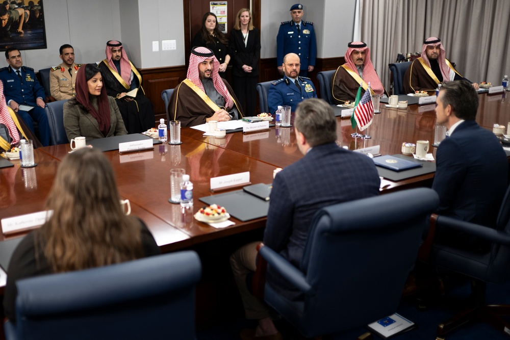 SD Hegseth Hosts Bilateral Exchange with Saudi Arabia MINDEF