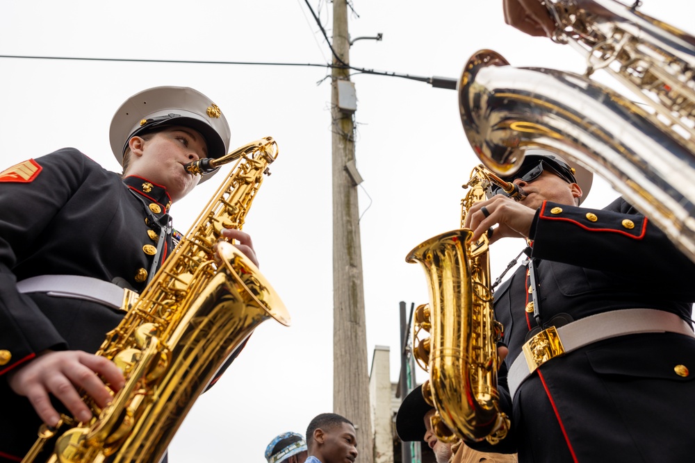 Marines participate in Legion of Mars parade