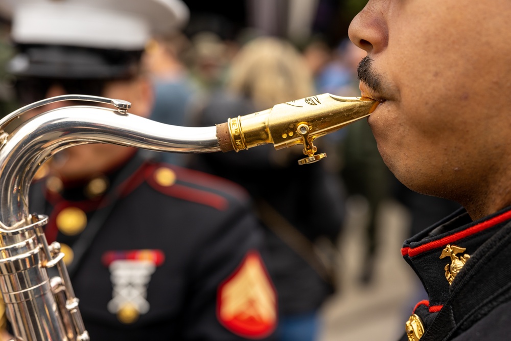 Marines participate in Legion of Mars parade