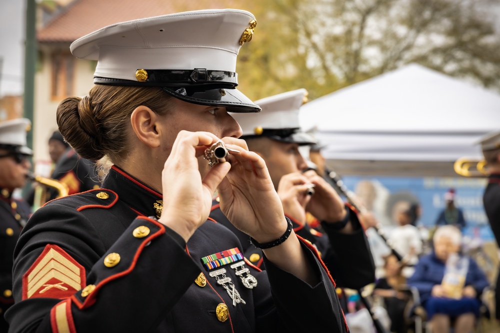 Marines participate in Legion of Mars parade