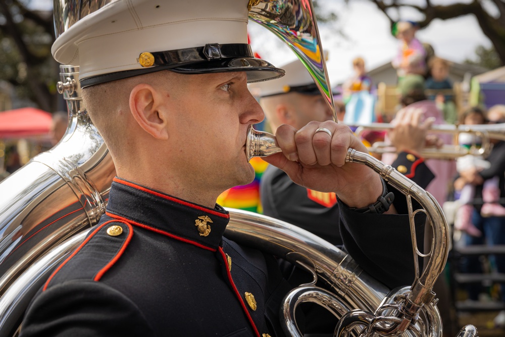 Marines participate in Legion of Mars parade