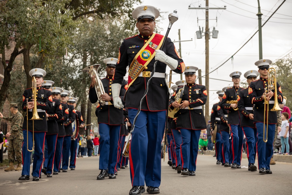 Marines participate in Legion of Mars parade