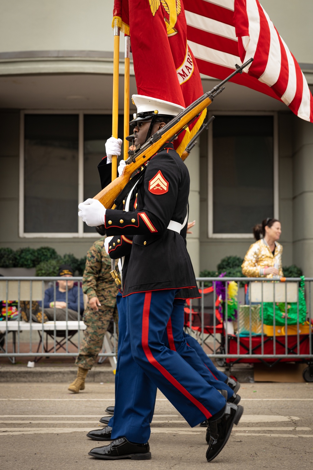 Marines participate in Legion of Mars parade