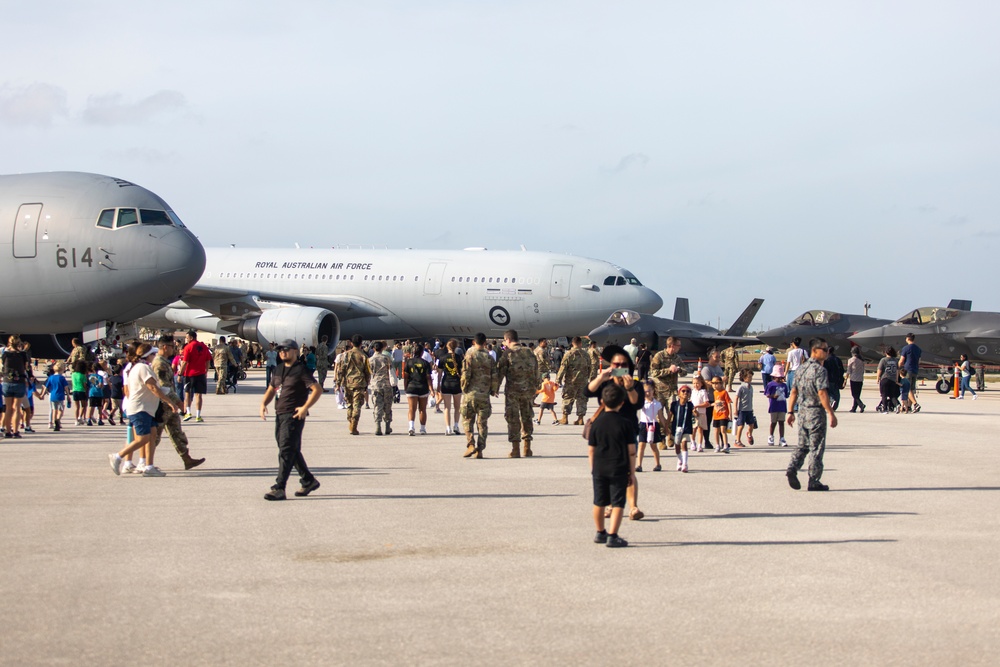 Australian, Japanese, U.S. armed services meet the local Guam community during Cope North 25