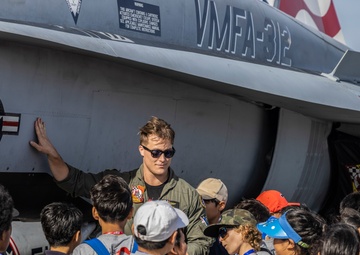 Australian, Japanese, U.S. armed services meet the local Guam community during Cope North 25