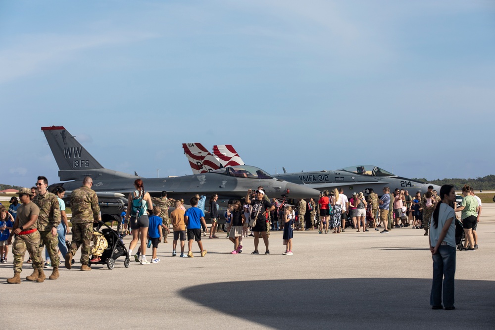 Australian, Japanese, U.S. armed services meet the local Guam community during Cope North 25