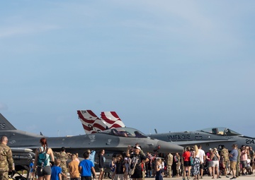 Australian, Japanese, U.S. armed services meet the local Guam community during Cope North 25