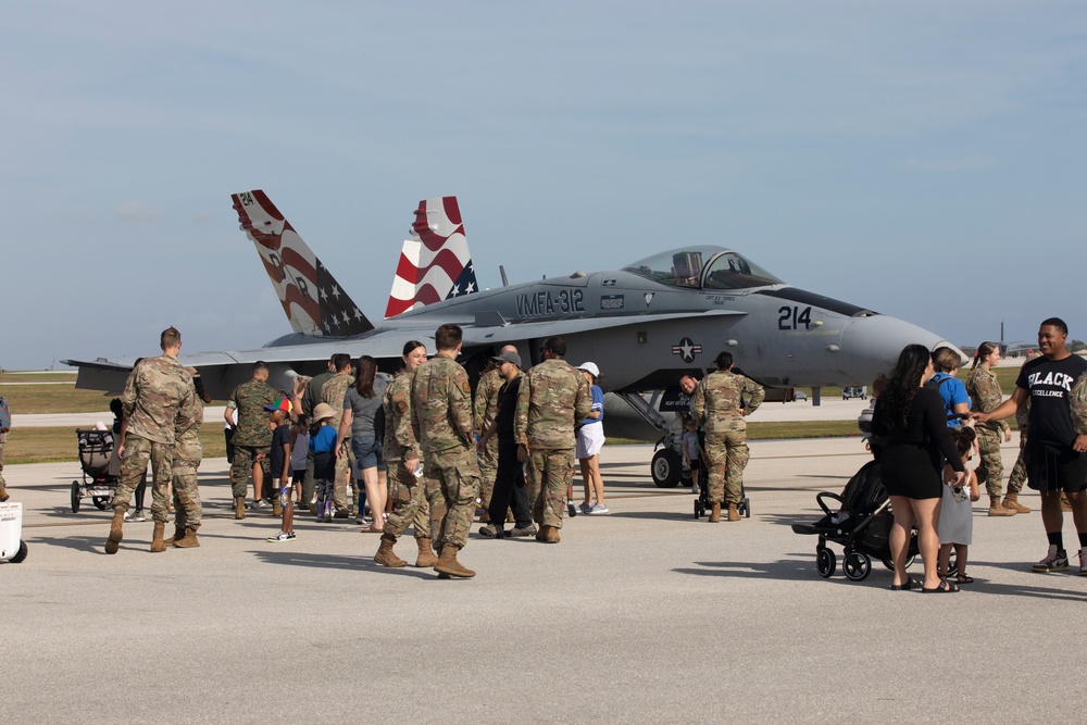 Australian, Japanese, U.S. armed services meet the local Guam community during Cope North 25