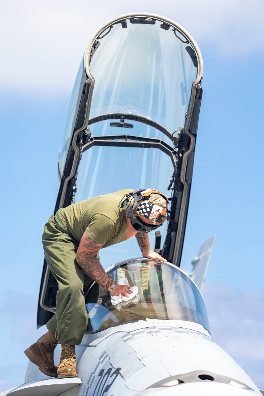 Marine Hornets take off for the last time during Cope North 25