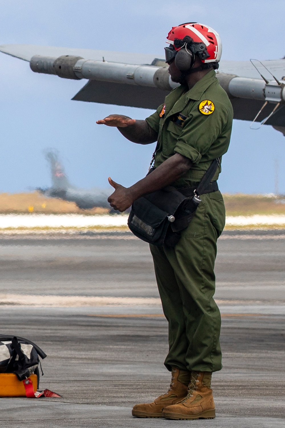 Marine Hornets take off for the last time during Cope North 25