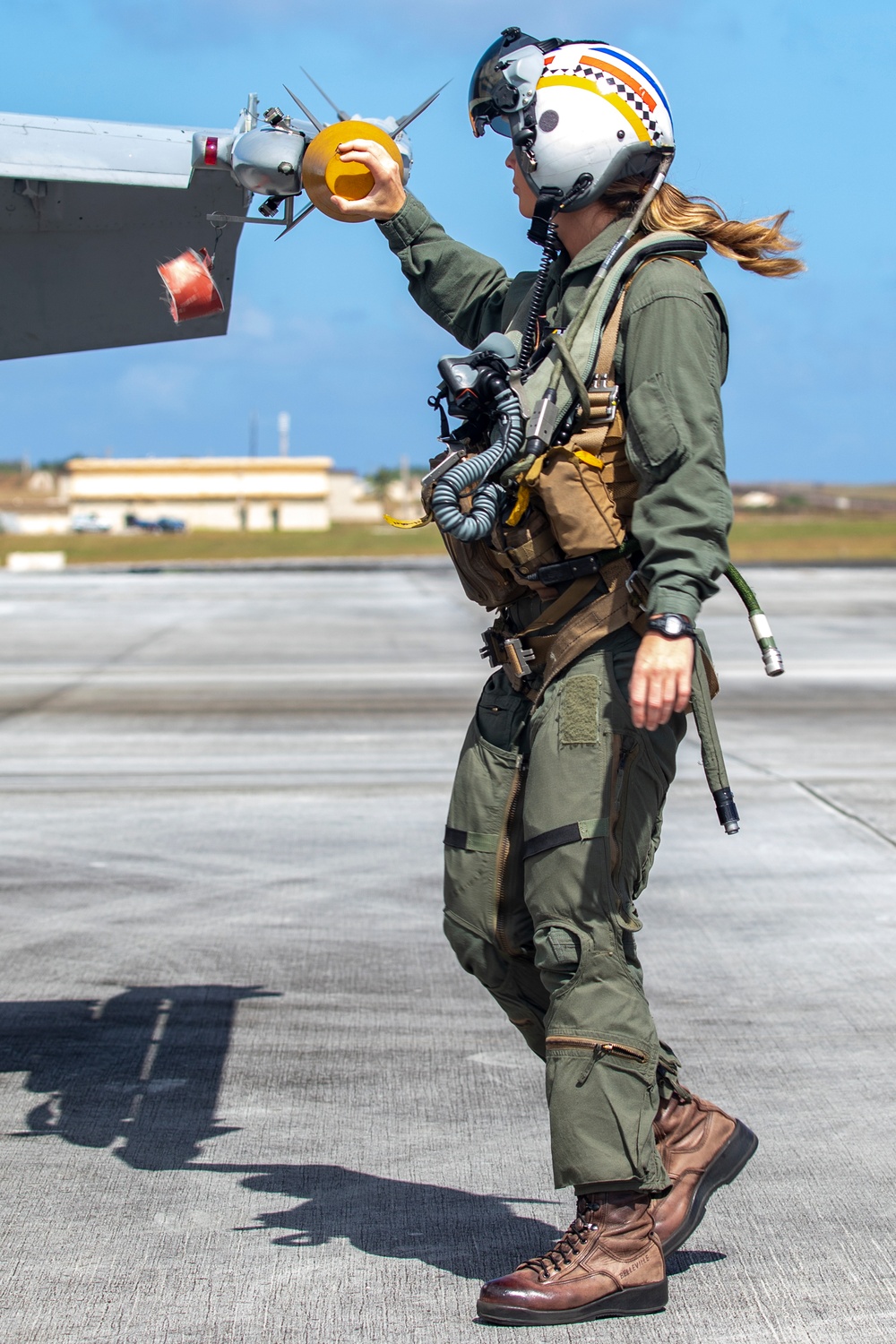 Marine Hornets take off for the last time during Cope North 25