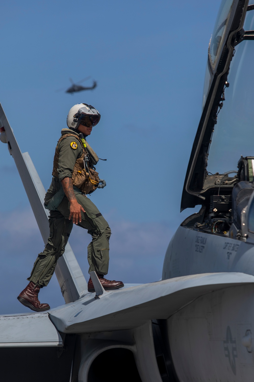 Marine Hornets take off for the last time during Cope North 25