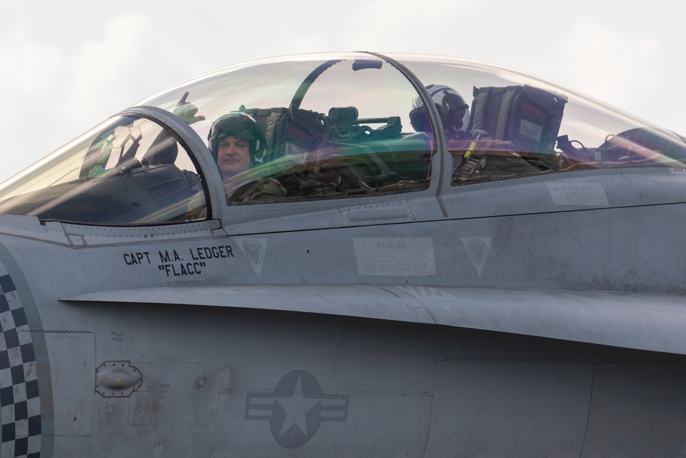 Marine Hornets take off for the last time during Cope North 25