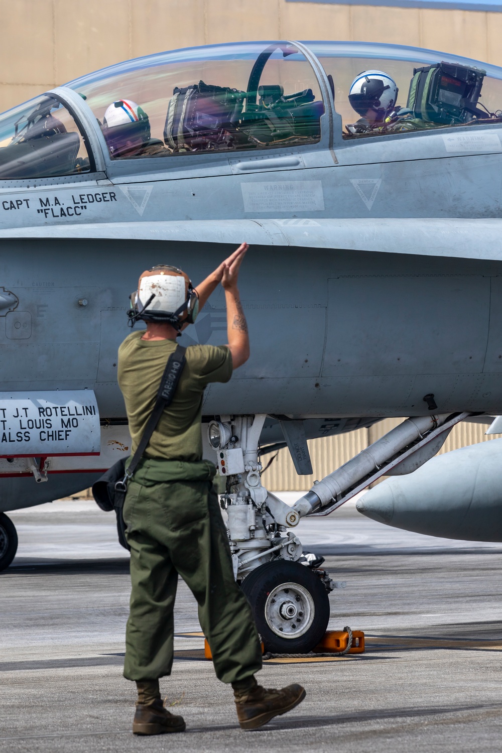 Marine Hornets take off for the last time during Cope North 25