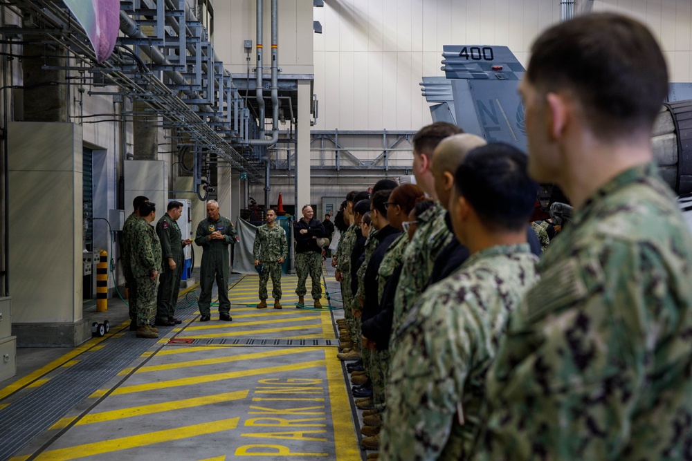 Vice Admiral Daniel Cheever Visits Marine Corps Air Station Iwakuni