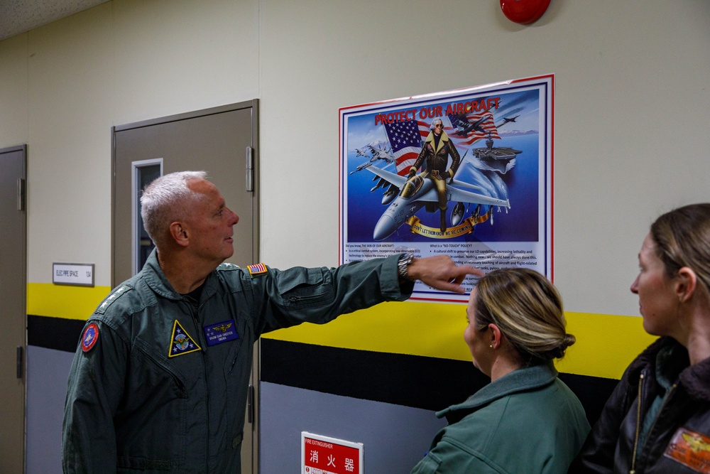 Vice Admiral Daniel Cheever Visits Marine Corps Air Station Iwakuni