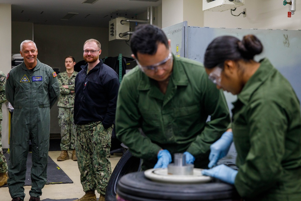 Vice Admiral Daniel Cheever Visits Marine Corps Air Station Iwakuni