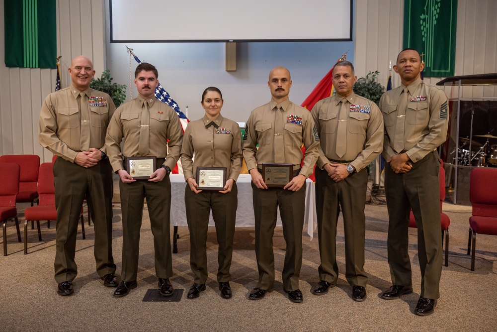 U.S. Marines graduate from Advanced Expeditionary Logistics Course and Logistics Intelligence Planners Course 1-25