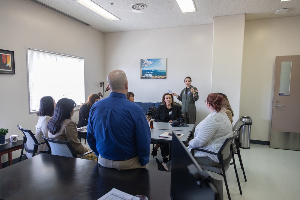 Spouses of Air Boss and FORCM, Naval Air Force U.S. Pacific Fleet tour MCAS Iwakuni