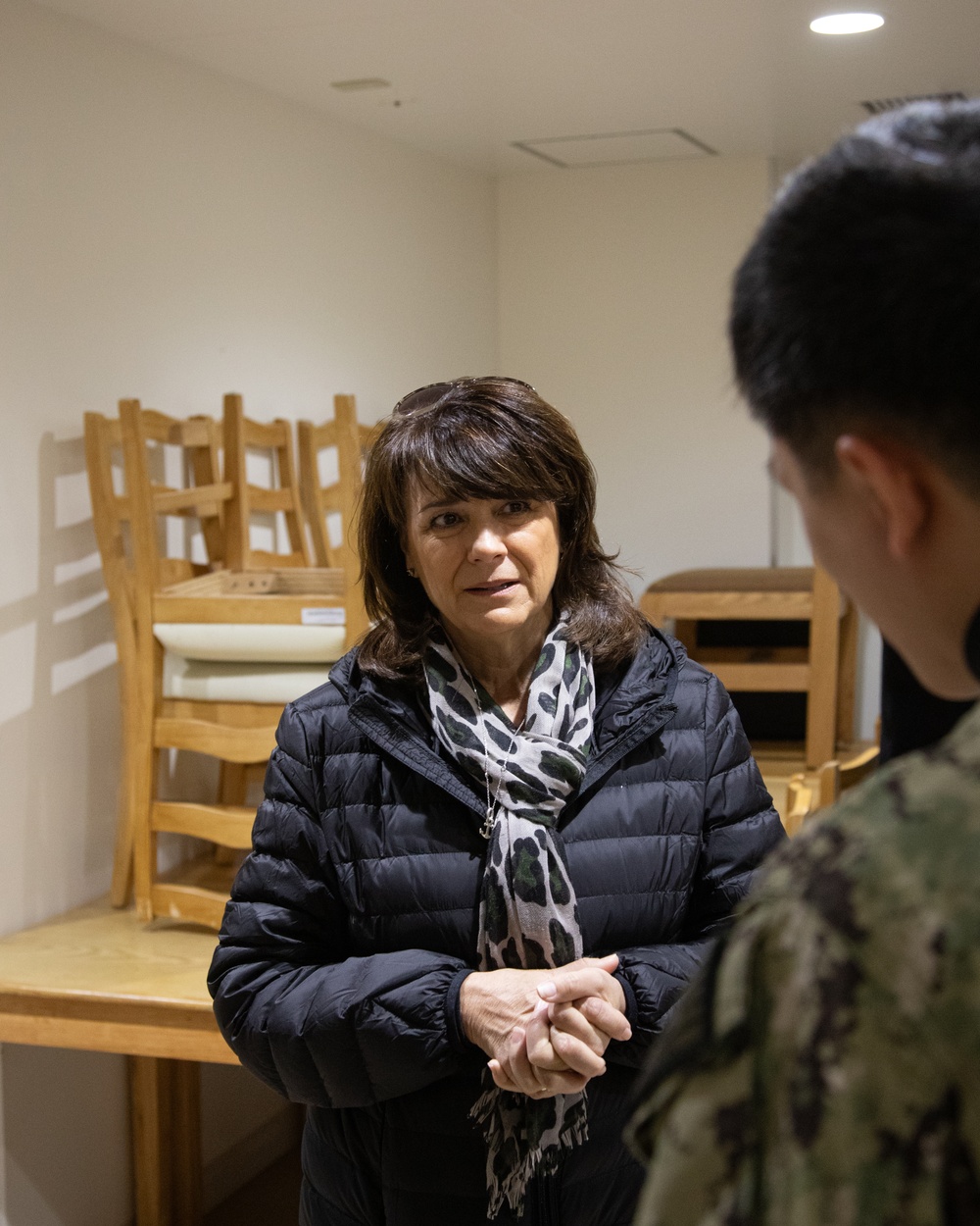 Spouses of Air Boss and FORCM, Naval Air Force U.S. Pacific Fleet tour MCAS Iwakuni