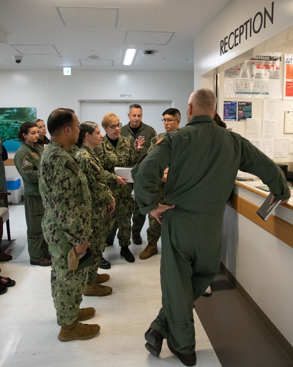 Spouses of Air Boss and FORCM, Naval Air Force U.S. Pacific Fleet tour MCAS Iwakuni