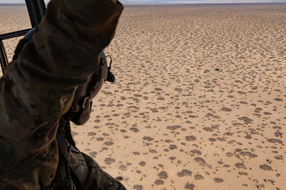 Task Force Sentinel surveys the southern border