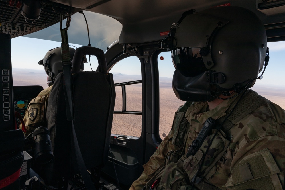 Task Force Sentinel surveys the southern border