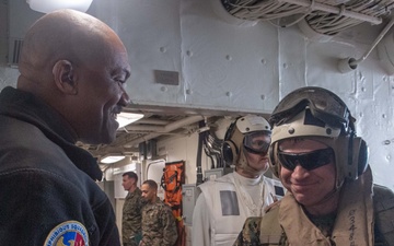 USS America (LHA 6) Welcomes Commanding General, III Marine Expeditionary Force