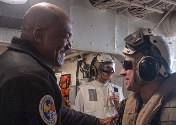 USS America Welcomes Commanding General, III Marine Expeditionary Force