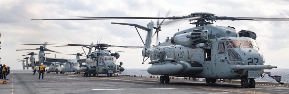 USS America (LHA 6) Conducts Flight Operations