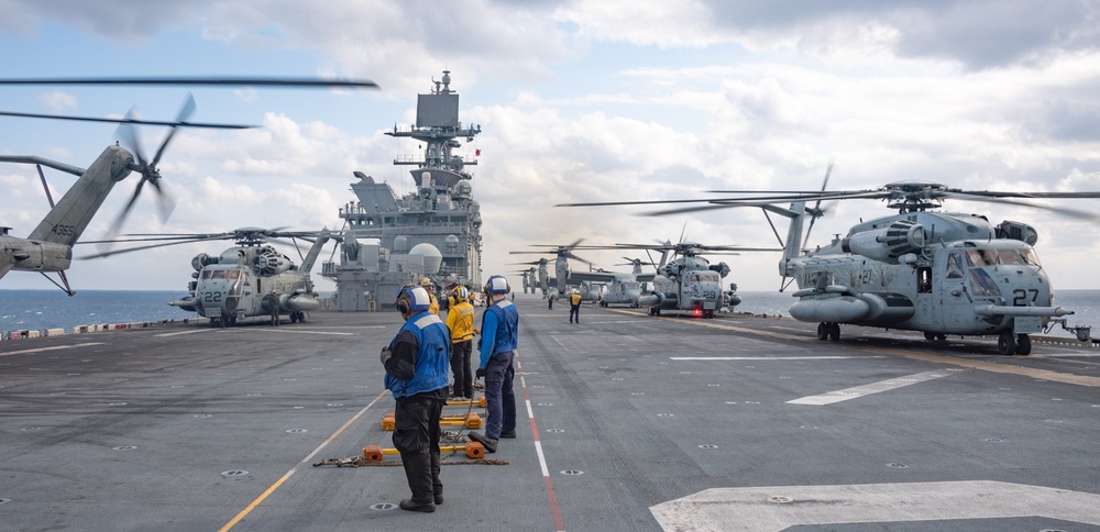 USS America (LHA 6) Conducts Flight Operations