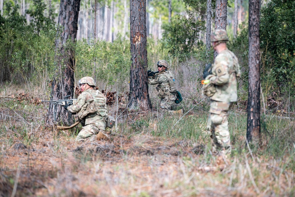 1-124 conducts squad tactics training