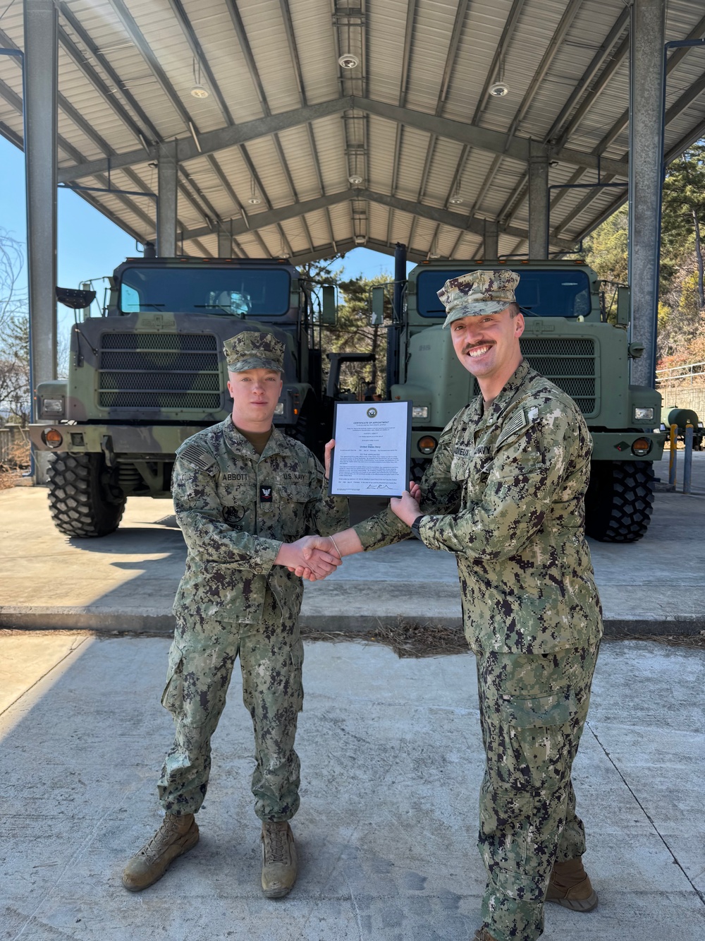 Detachment Chinhae Frocking