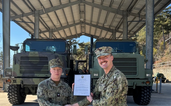 Detachment Chinhae Frocking