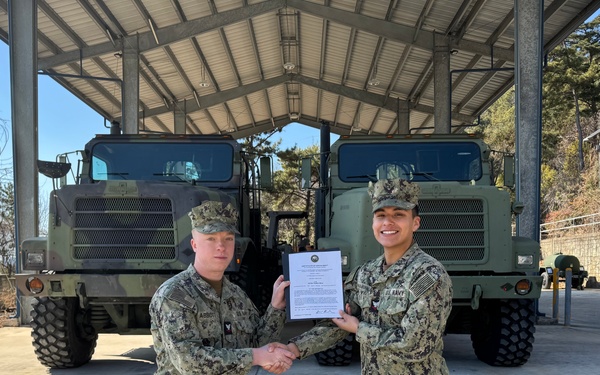 Detachment Chinhae Frocking