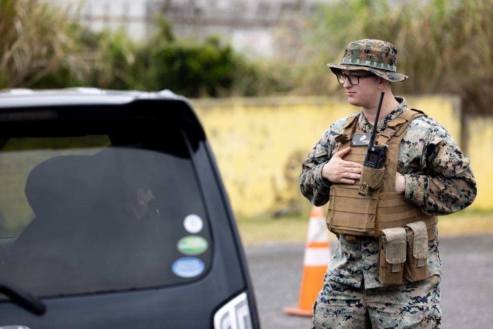 US Marines search vehicles on MCAS Futenma | Resolute Response 25