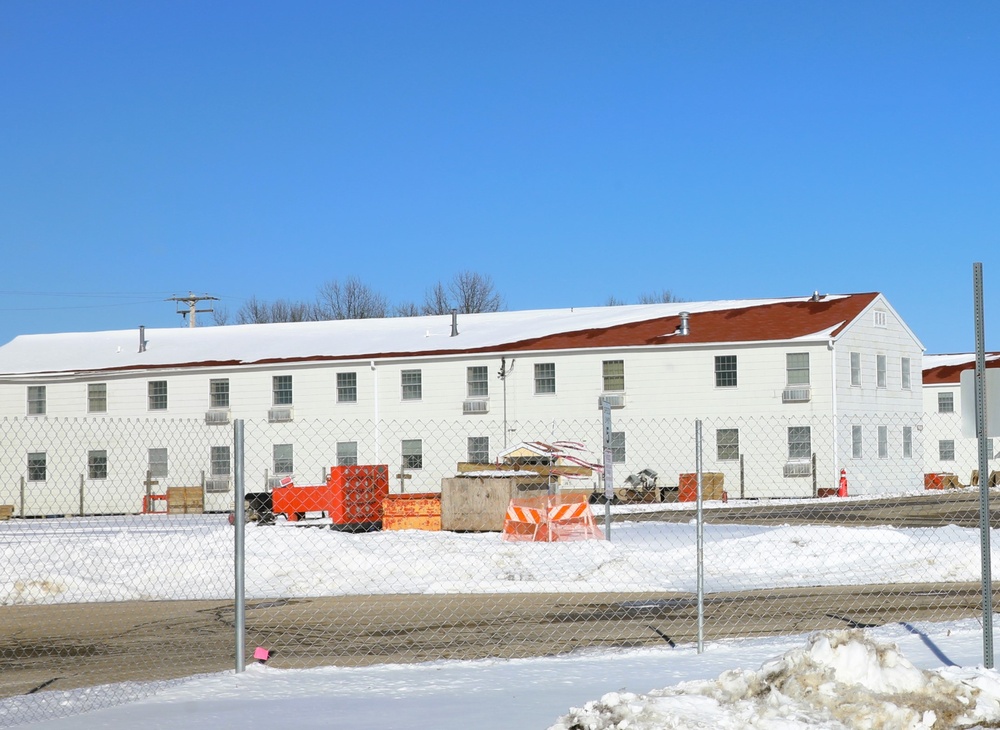 Contractors prepare third World War II-era barracks for relocation at Fort McCoy